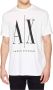 Armani Exchange Witte Bedrukte T-shirt White Heren - Thumbnail 7