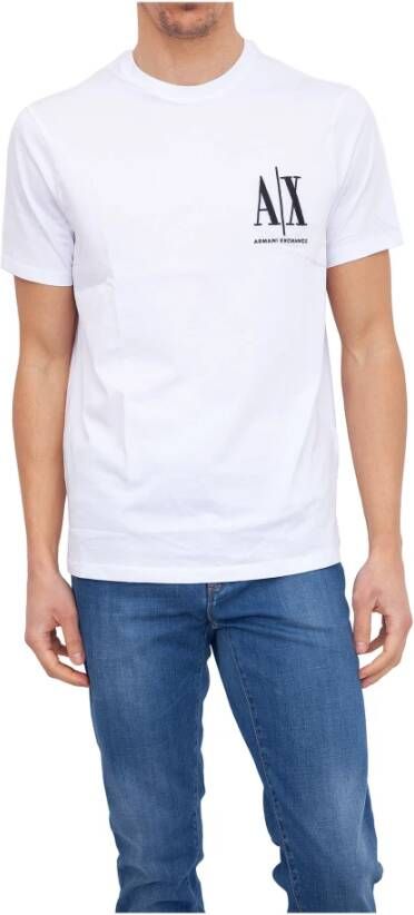 Armani Exchange T-Shirt Wit Heren