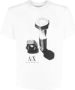 Armani Exchange Bedrukt T-shirt met lange mouwen en rits White Heren - Thumbnail 3