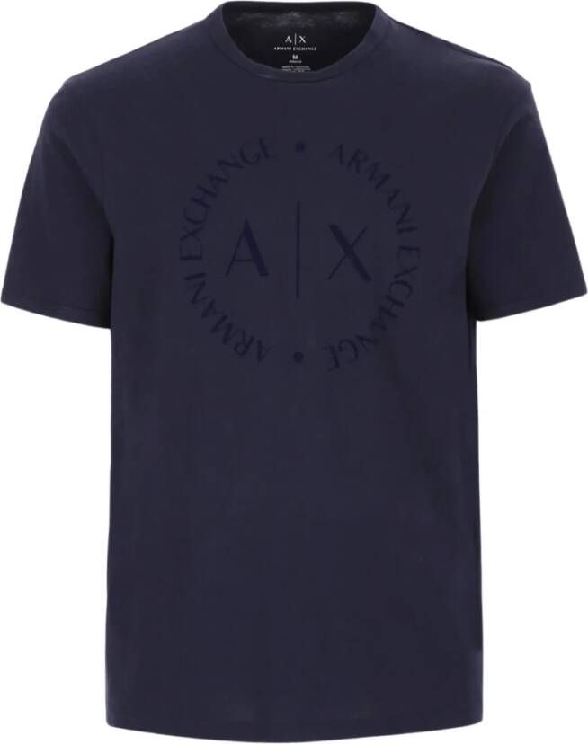 Armani Exchange Blauw Katoenen Heren T-Shirt Herfst Winter Blue Heren - Foto 2