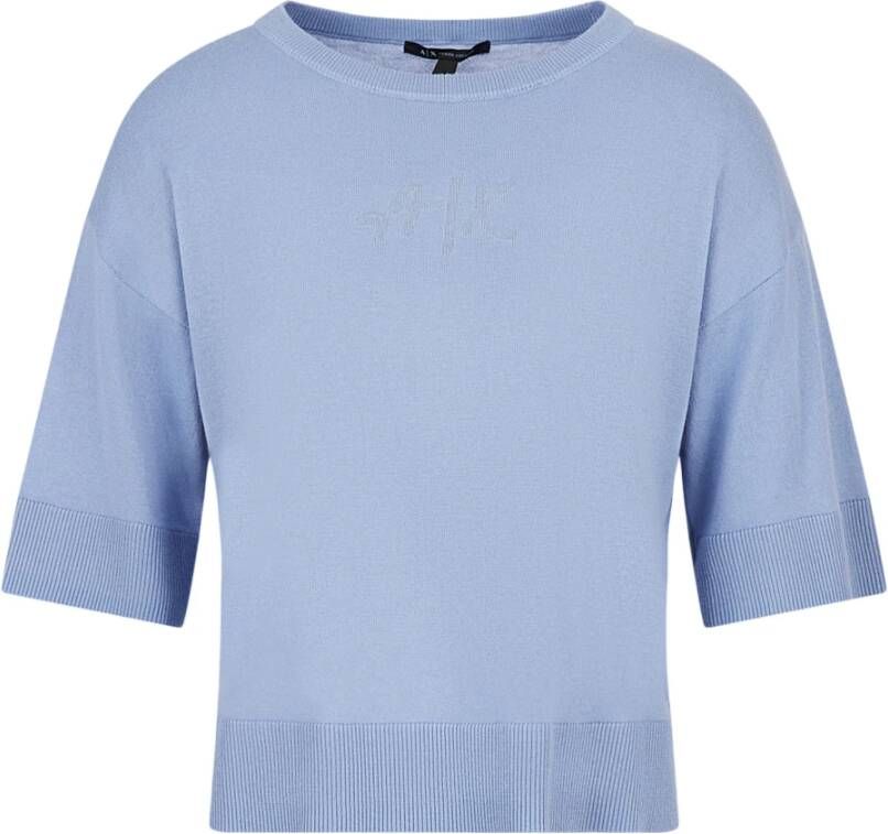 Armani Exchange T-Shirts Blauw Dames