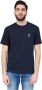 Armani Exchange Basis T-Shirt Blauw Heren - Thumbnail 3