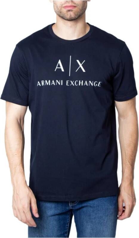 Armani Exchange Blauw T-shirt 8Nztcj Z8H4Z 1510 Blue Heren