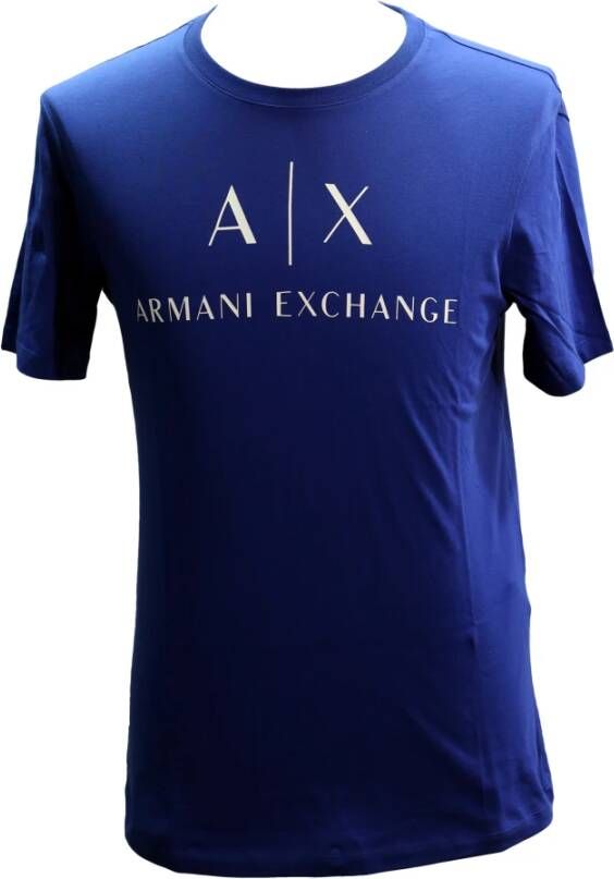Armani Exchange T-Shirts Blauw Heren