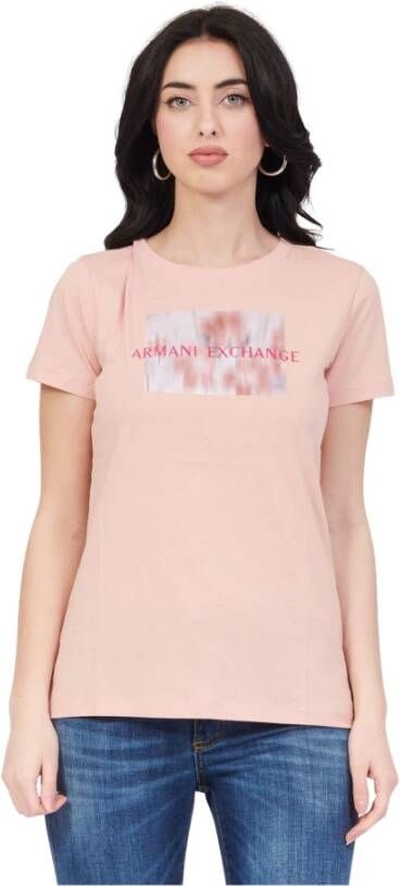 Armani Exchange T-Shirts Roze Dames