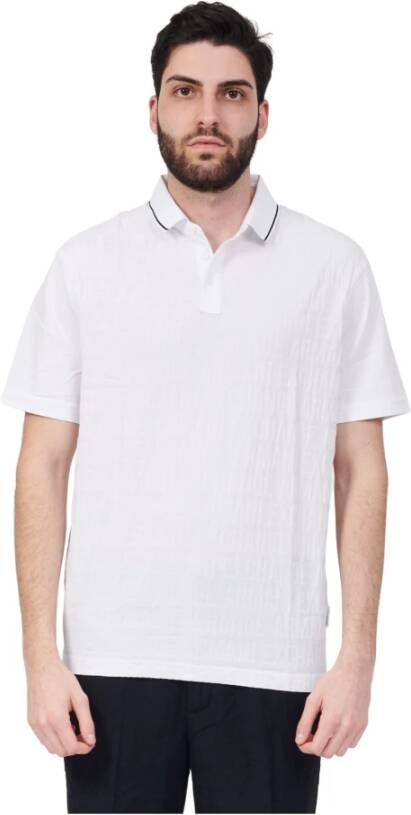 Armani Exchange Polo Wit 3Rzffezj2Zz 1100 White Heren