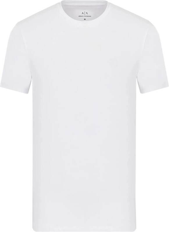 Armani Exchange Heren Wit T-shirt Korte Mouw White Heren