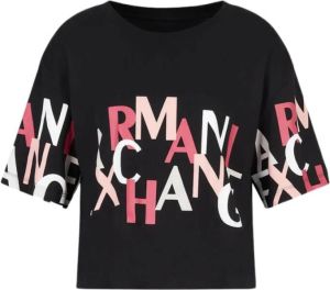 Armani Exchange T-Shirts Zwart Dames