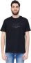 Armani Exchange Basis T-Shirt Zwart Heren - Thumbnail 3