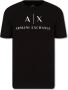 Armani Exchange Heren Jersey T-Shirt Lente Zomer Collectie Black Heren - Thumbnail 1