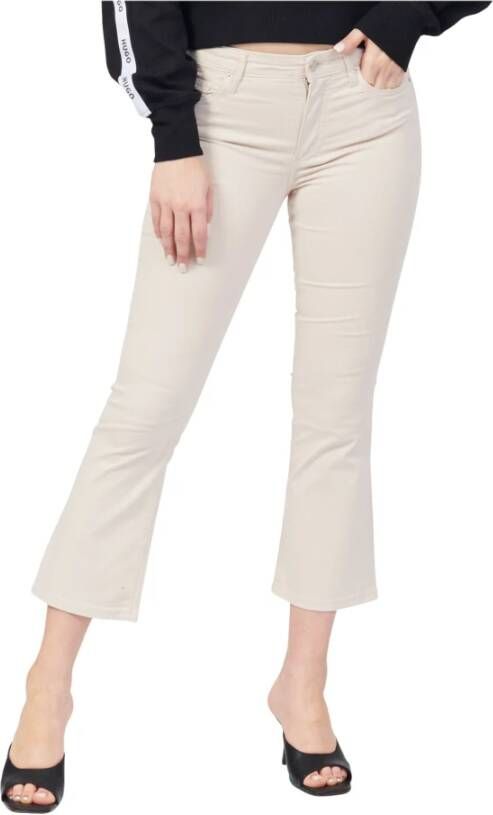 Armani Exchange Cropped Jeans Beige Dames