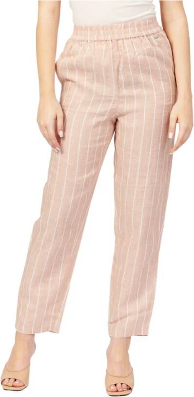 Armani Exchange Wide Trousers Pink Dames