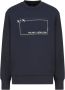 Emporio Armani Blauwe Stijlvolle Ronde Hals Sweatshirt voor Heren Blue Heren - Thumbnail 5