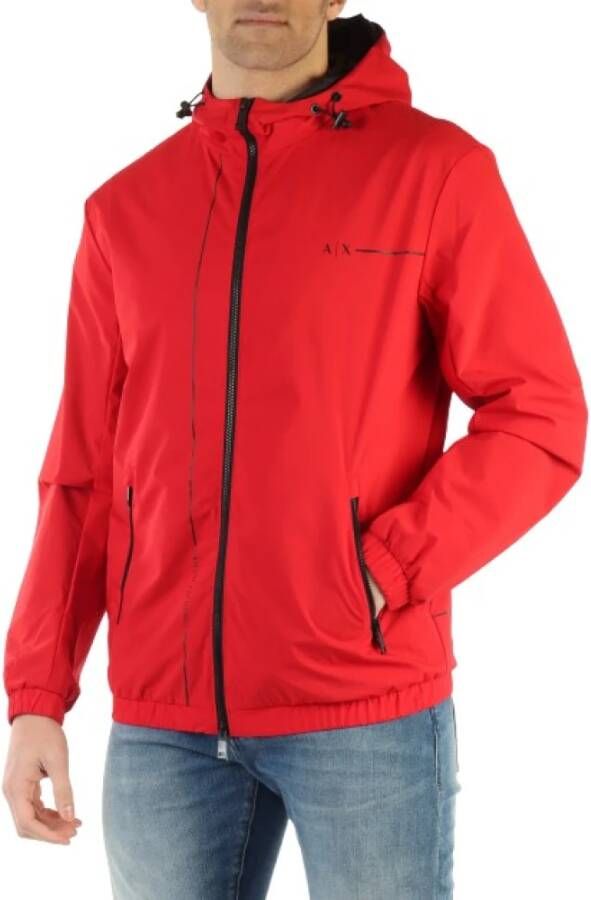 Armani Exchange Wind Jackets Rood Heren