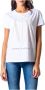 Armani Exchange Geprint T-shirt met ronde hals van katoen White Dames - Thumbnail 5