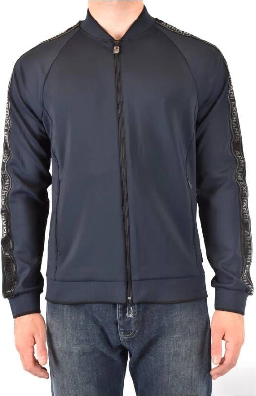Armani Exchange Zip-throughs Blauw Heren