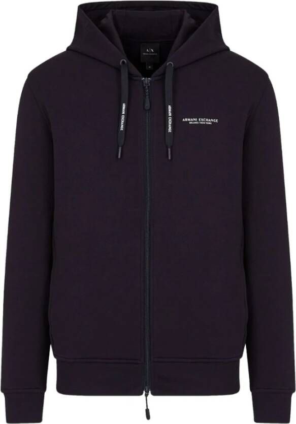 Armani Exchange Zip-throughs Blauw Heren