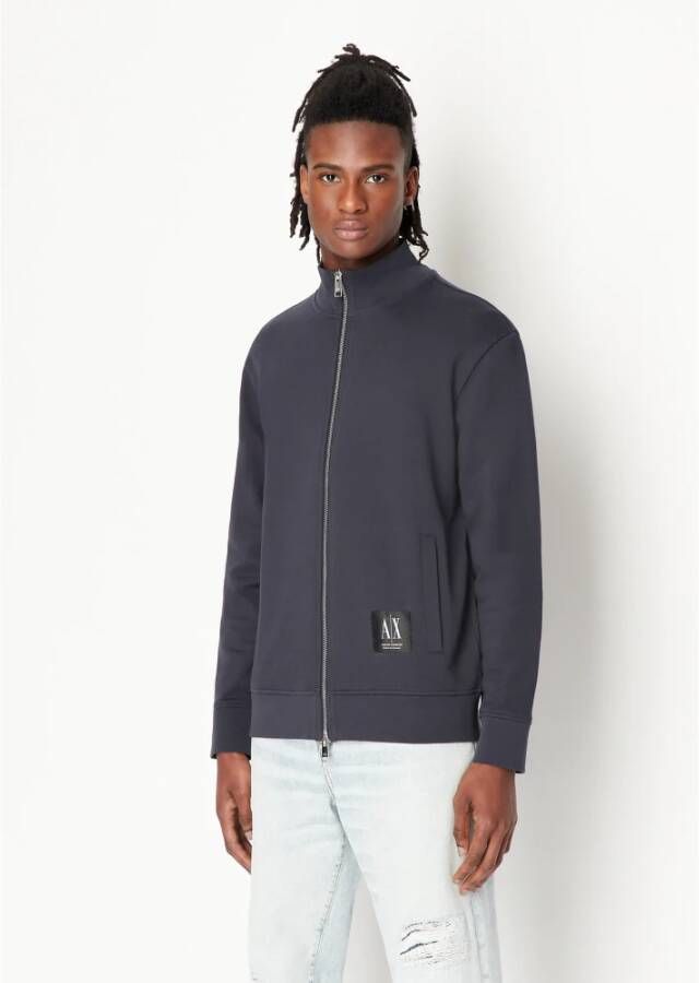 Armani Exchange Zip-throughs Blauw Heren