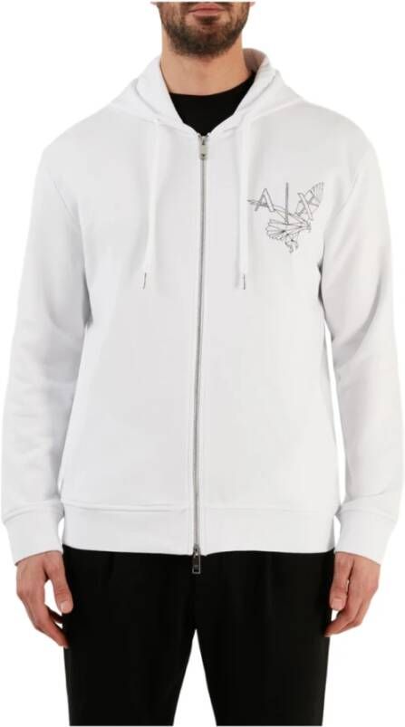 Armani Exchange Comfortabele Katoenen Trui White Heren