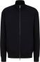 Armani Exchange Zwarte biologisch katoenen rits sweatshirt Zwart Heren - Thumbnail 1