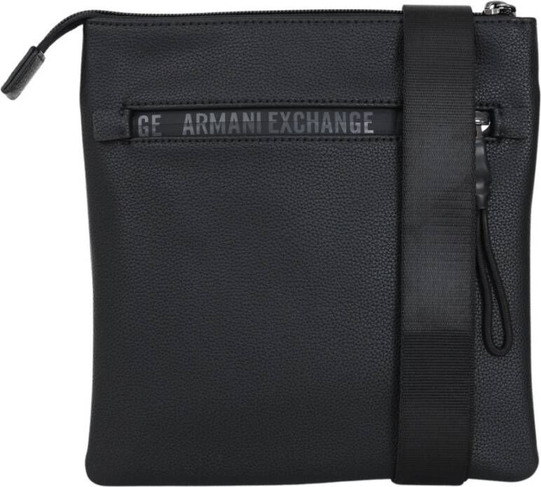 Armani Exchange Zwarte Crossbody Tas met Elegante Voering Black Heren