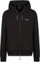 Armani Exchange Zwarte katoenen hoodie met rits Black Heren - Thumbnail 1
