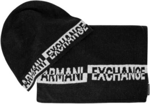 Armani Exchange zwarte mannen sjaals Zwart Heren