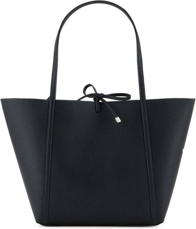 Armani Exchange Zwarte Shopper Tas met Modern Design en Verwijderbare Pouch Black Dames
