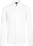 Armani Exchange Elegant Wit Overhemd met Monogram Borduurwerk White Heren - Thumbnail 3