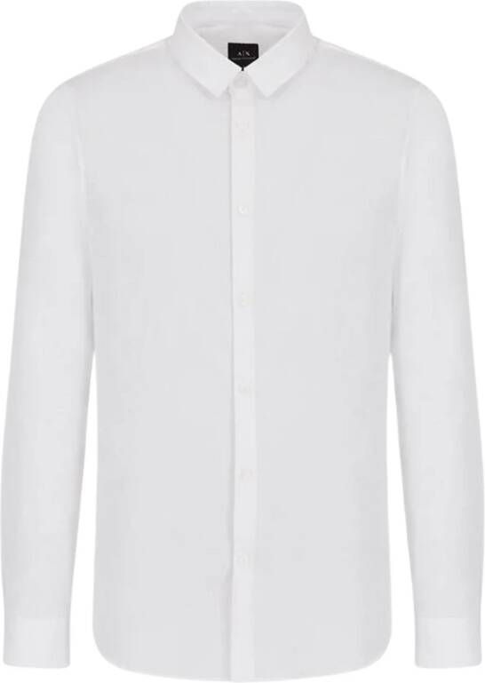 Armani Formele shirts Wit Heren