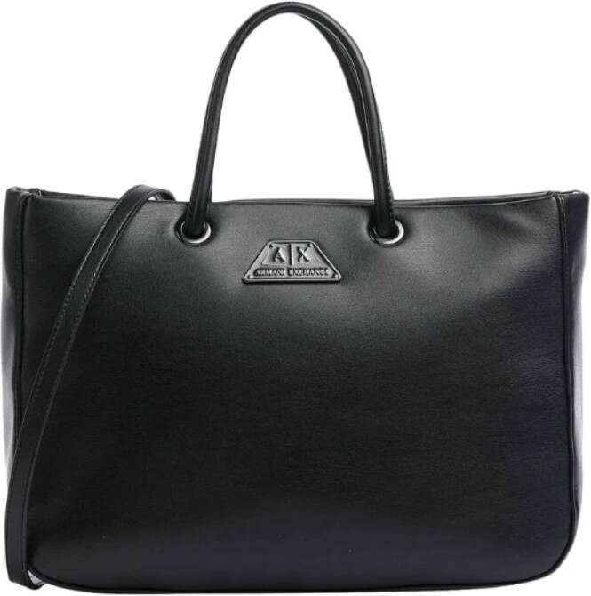 Armani Exchange Stijlvolle Handtas Zwart Dames