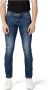 Armani Heren Blauwe Jeans met Ritssluiting en Knoopsluiting Blauw Heren - Thumbnail 5