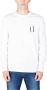 Armani Exchange Witte Katoenen T-shirt Herfst Winter Collectie White Heren - Thumbnail 2