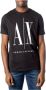 Armani Exchange Zwart T-shirt met ronde hals en korte mouwen Black Heren - Thumbnail 3