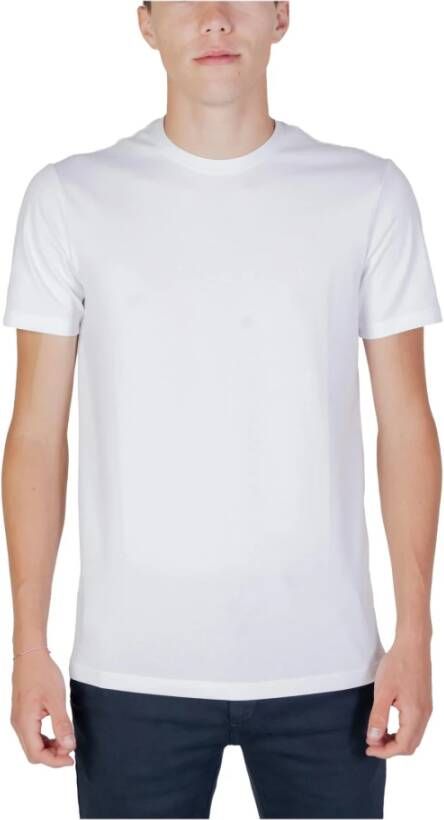 Armani Heren T-shirt wit korte mouw Wit Heren