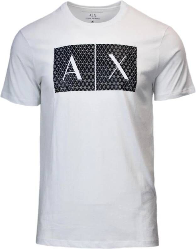 Armani Exchange Stijlvolle Heren T-Shirt Collectie White Heren