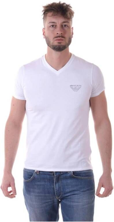Armani Jeans 3Y6T066J1Fzbianco T-shirt White Heren