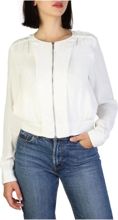 Armani Jeans Blazer met ritssluiting en lange mouwen White Dames - Foto 2