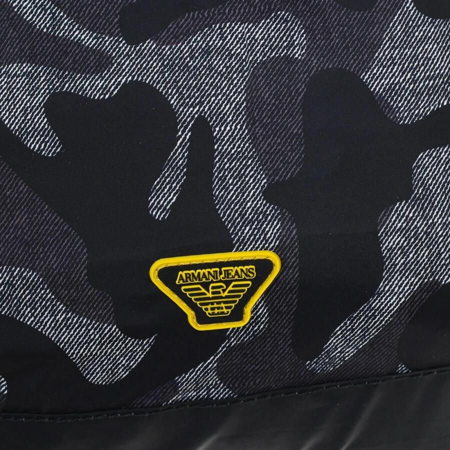 Armani Rugzak met trekkoordsluiting en merkpatch Black Heren