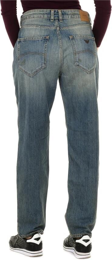 Armani Jeans Gescheurde Denim Jeans Blue Dames - Foto 3