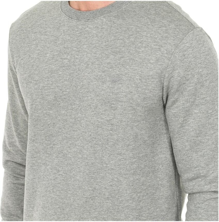 Armani Jeans Heren Zwarte Sweatshirt Ronde Hals Lange Mouw Gray Heren