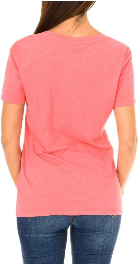 Emporio Armani Korte mouw V-hals T-shirt Red Dames - Foto 2