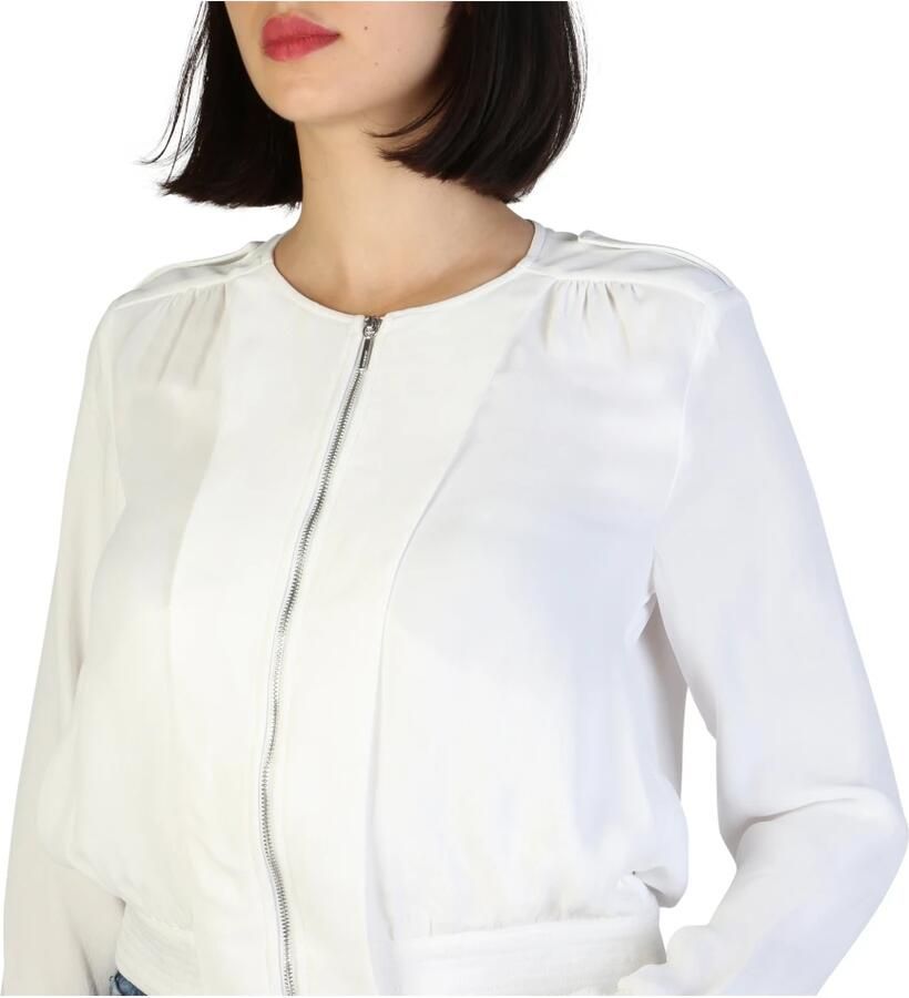 Armani Jeans Blazer met ritssluiting en lange mouwen White Dames - Foto 3