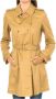 Armani Jeans Trenchcoat Jas met Revers Kraag Brown Dames - Thumbnail 1