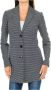 Armani Jeans Stijlvolle Jas met Reverskraag Blue Dames - Thumbnail 1