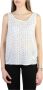 Armani Jeans Witte mouwloze blouse met sterrenprint White Dames - Thumbnail 2