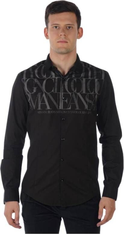 Armani Jeans Blouses Shirts Black Heren