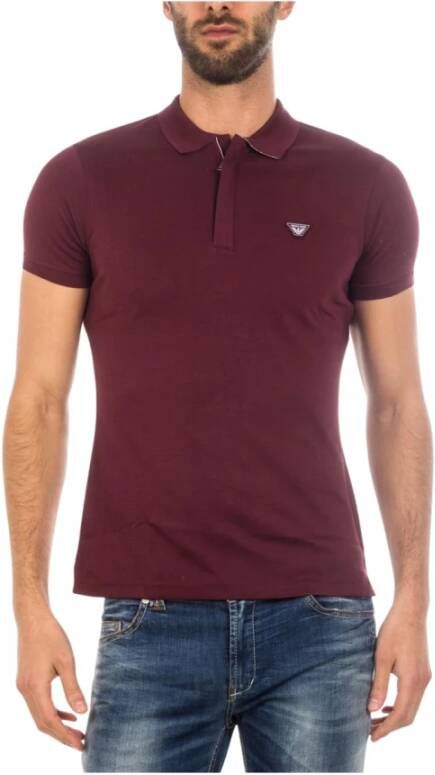 Armani Jeans Polo Shirts Red Heren
