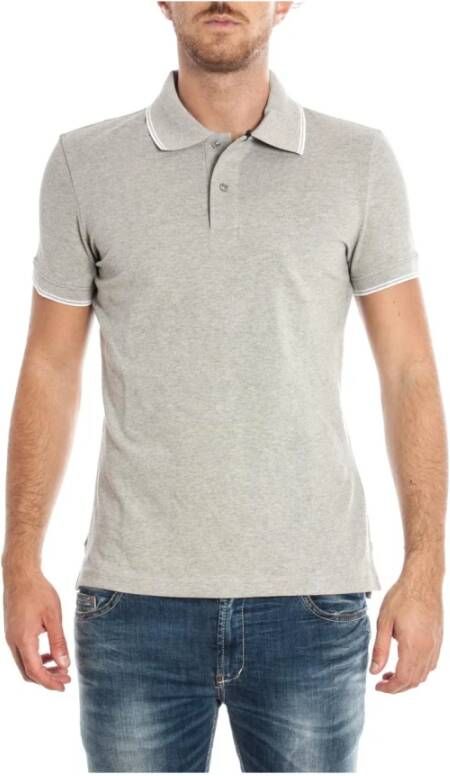 Armani Jeans Klassieke Polo Shirt voor Mannen Gray Heren