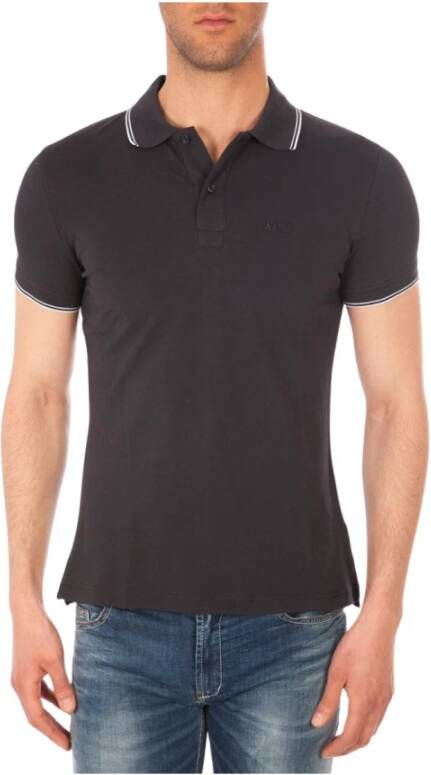 Armani Jeans Polo Shirts Black Heren